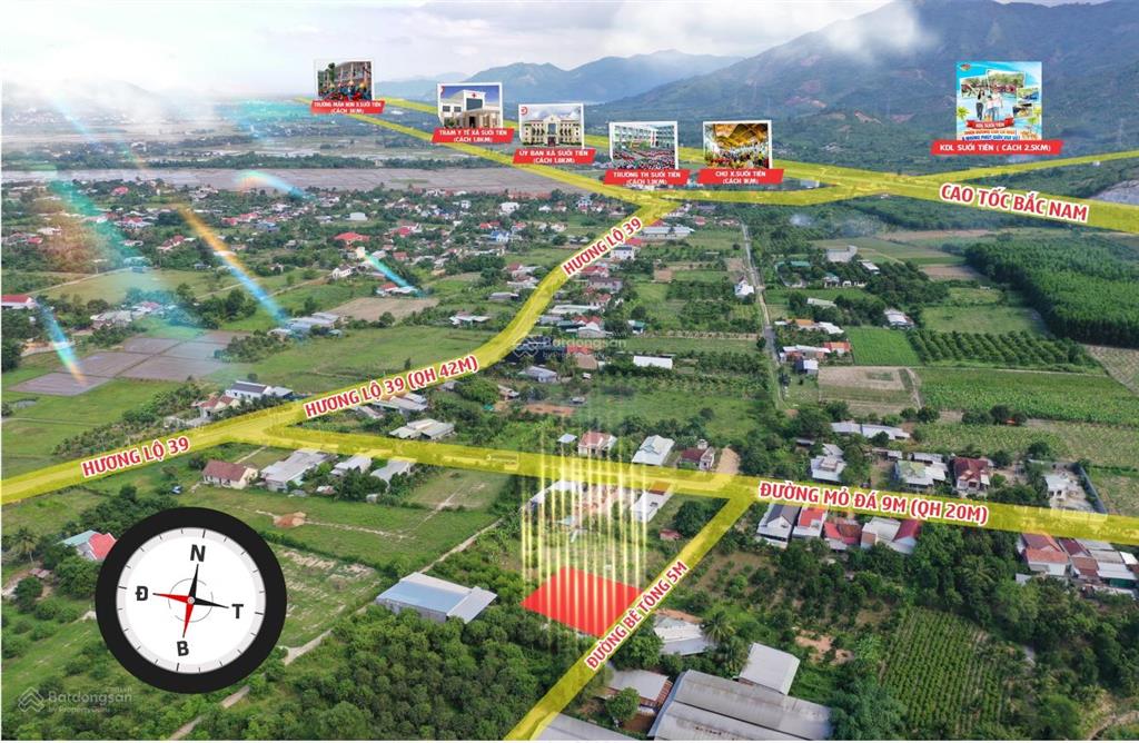 Chính chủ cần bán gấp lô đất 125m2 chỉ 660 triệu cách hl39 chỉ 300m, suối tiên, diên khánh
