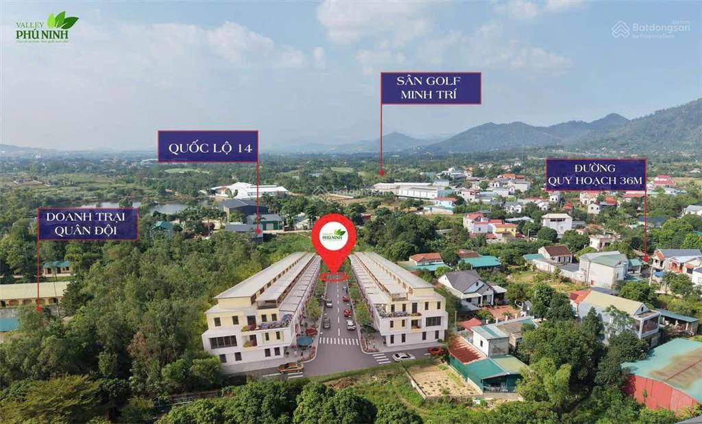 Bán đất phú ninh  sóc sơn  full thổ cư  ô tô vào đất cạnh chợ
