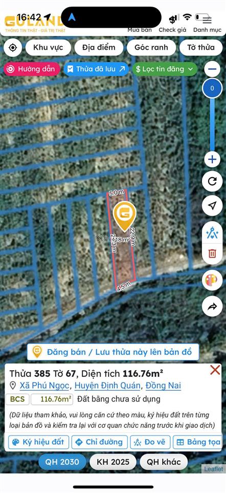 Chính chủ bán lô đất vị trí đẹp, thuận tiện giao thông, giá chỉ 850tr, 0908 629 ***