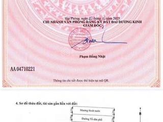 Bán lô góc có dãy nhà trọ dã tượng, chợ hương, hưng đạo, dương kinh. diện tích 46,9m2 lô góc