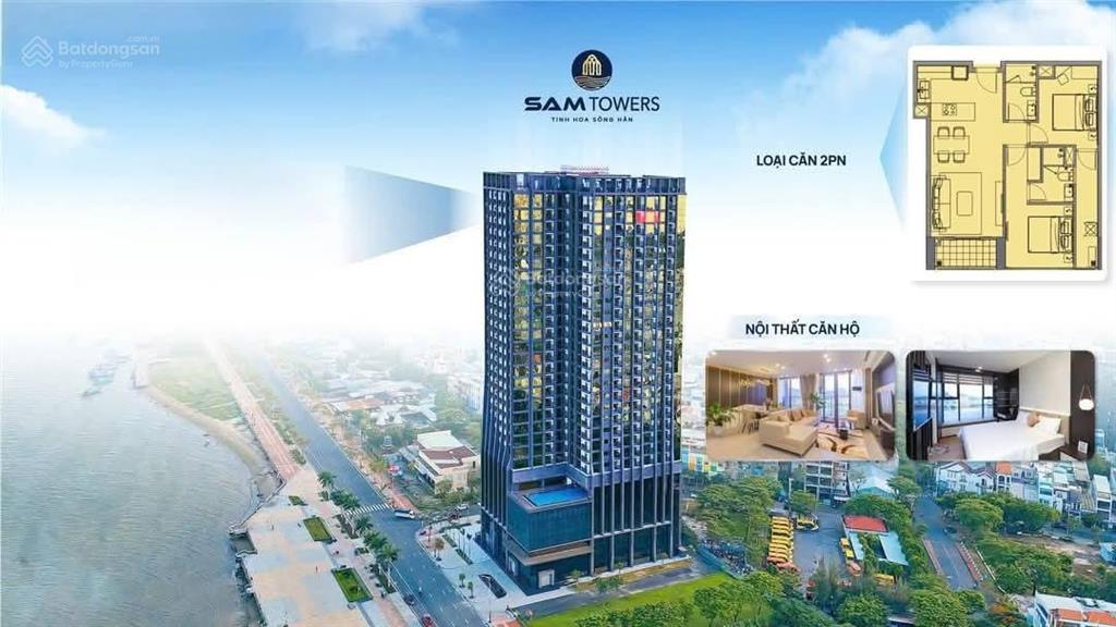 Chào bán căn sam tower tầng trung, view công viên và sông hàn