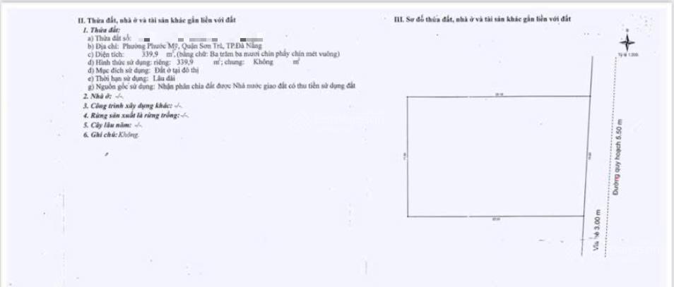 Đất mỹ khê 4 sát biển trục trung tâm du lịch đà nẵng