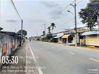 Bán nhà mặt tiền 2.785m²(32x90m) tỉnh lộ 15, tân thạnh đông, củ chi, 48 tỷ, khu vực phát triển mạnh