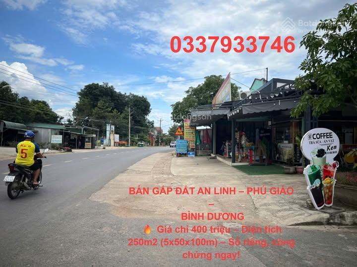 Bán gấp lô đất 250m2 có 100m2 thổ cư sổ hồng riêng chỉ 400 triệu