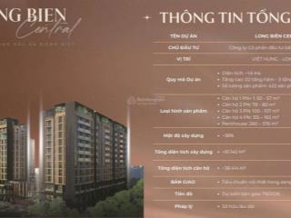 Long biên central căn hộ đáng sống bậc nhất phía đông hà nội, ưu đãi cực sốc