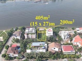 Đất siêu vị trí  mặt sông sài gòn. khu compound eden  nguyễn văn hưởng 15x27m pk 100 tỷ