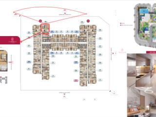 Căn hộ cao cấp 77.6m2 có 2 pn, pháp lý sổ hổng nội thất liền tường