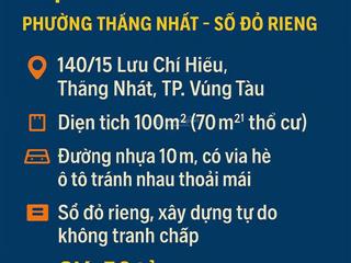 Bán đất mặt tiền đường lưu chí hiếu
