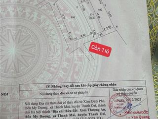 Cơ hội vàng cho đầu tư, thanh mai thanh oai 100m2 ôtô vào đất, gần vin, nhiều tiện ích nhỉnh 3 tỷ