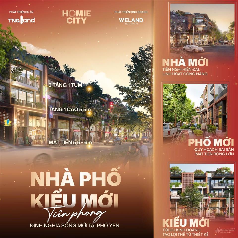 Shophouse homie city phổ yên  giá chỉ từ 4,5x tỷ/ căn.