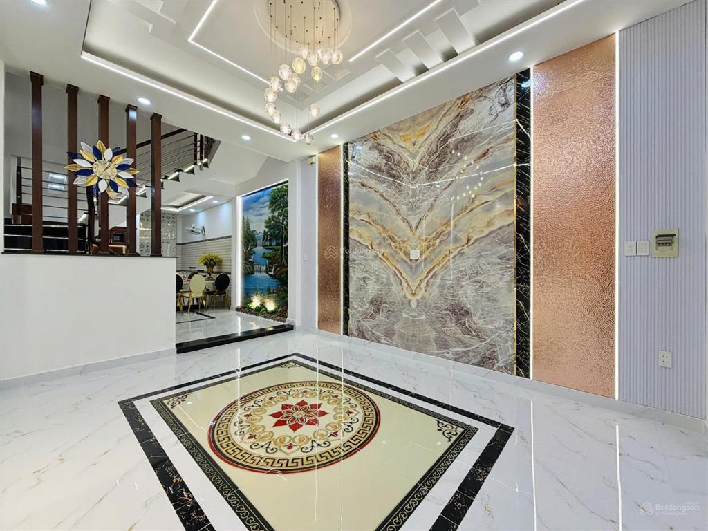 Nhà 4 lầu mới ở liền hxh đs 30 ngay chợ an nhơn p6, 4mx13.5m = 54m2 giảm còn 8,65 tỷ