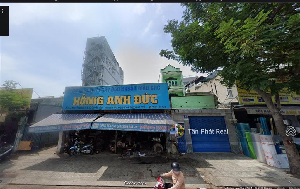 Mtkd nguyễn oanh p6 ngay chợ an nhơn dt 4mx22=84m2 1trệt 3lầu giá chỉ 16 tỷ