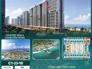 Bán nhanh căn hộ 2pn sun centro town view đông bắc thoáng mát, phong thủy tốt, đón gió tự nhiên
