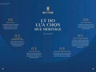 Nhận booking chỉ 50 triệu chung cư huế heritage tọa lạc tại trung tâm tp. huế