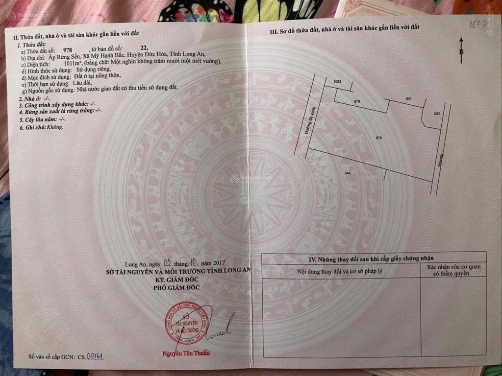 Chính chủ bán đất vàng ngay sát kdc an huy long an vị trí đắc địa