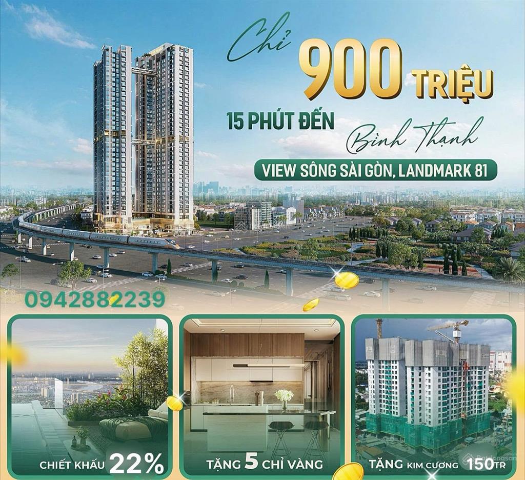Căn hộ the emerald 68 căn hộ mặt tiền ql13 view sông sài gòn nhận nhà 2026 hỗ trợ vay 80%
