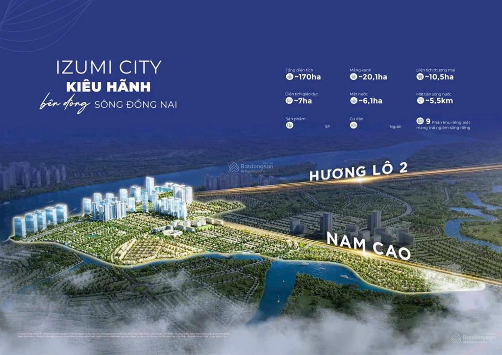 Izumi city đón đầu hạ tầng cầu nối vinhomes tp hcm chỉ 7,6 tỷ/căn nhà phố 1 trệt 2 lầu đẳng cấp