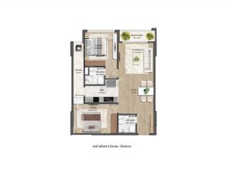 Chính chủ cần bán gấp căn 2 ngủ 76m2 tầng trung đẹp view bể bơi sân vườn giá chỉ 7,590 tỷ