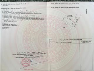 Bán đất tại phường long tâm, bà rịa, 1,75 tỷ, 123m2, giá cực chất hot!