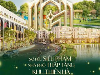 Vốn ban đầu chỉ từ 1,3tỷ sở hữu 1 căn shophouse đẹp nhất của phân khu thiên hà vinhomes dương kinh