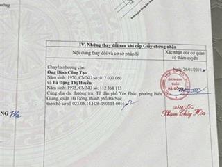 Bán đất tại biên giang, 70 triệu/m2, 122m2, hàng hiếm chính chủ