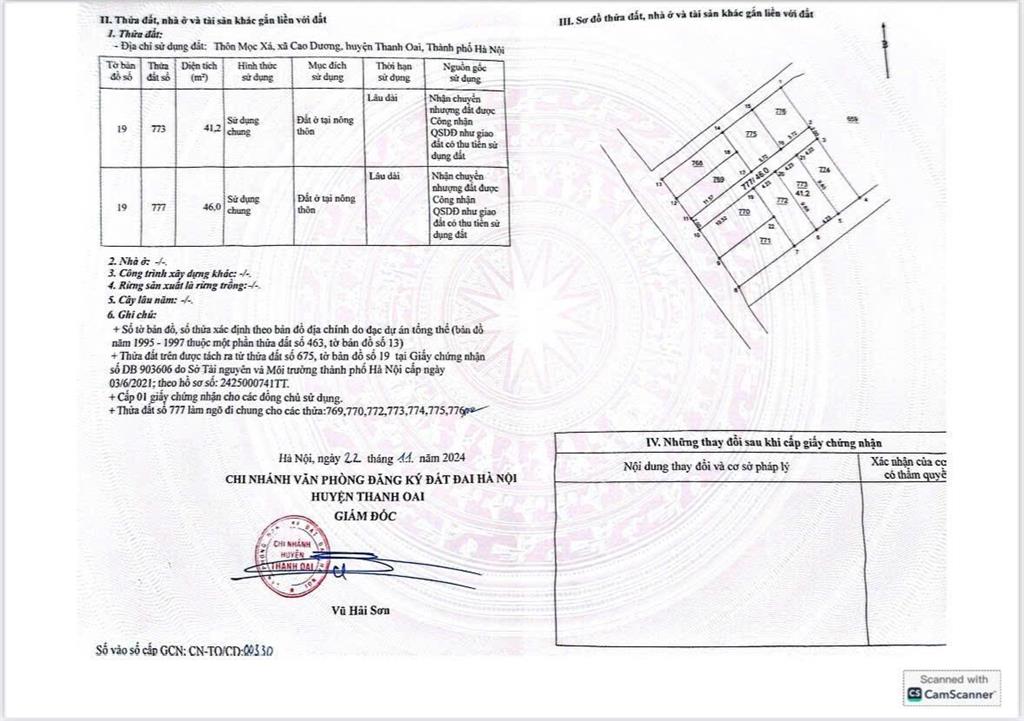 Bán đất 40,6m2 tại xã dân hòa, thanh oai, hà nội, giá 2,2 tỷ, mặt tiền 4,23m, ngõ rộng 5m
