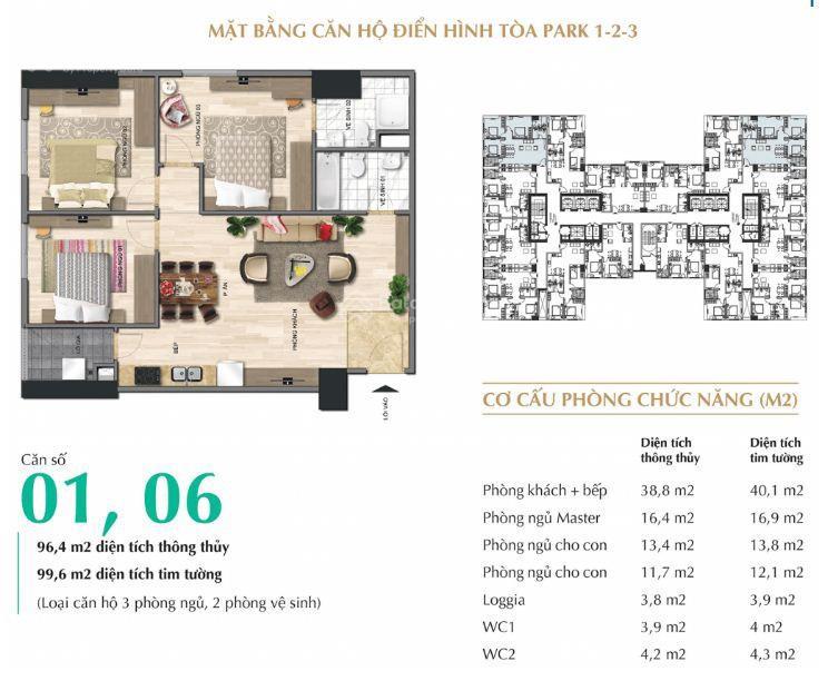Bán căn hộ 3pn, 2wc tại eurowindow river park, 4,85 tỷ, 96,4m2