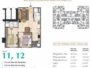 Bán căn hộ chung cư 67,6m2 tại eurowindow river park, 3,65 tỷ vnd
