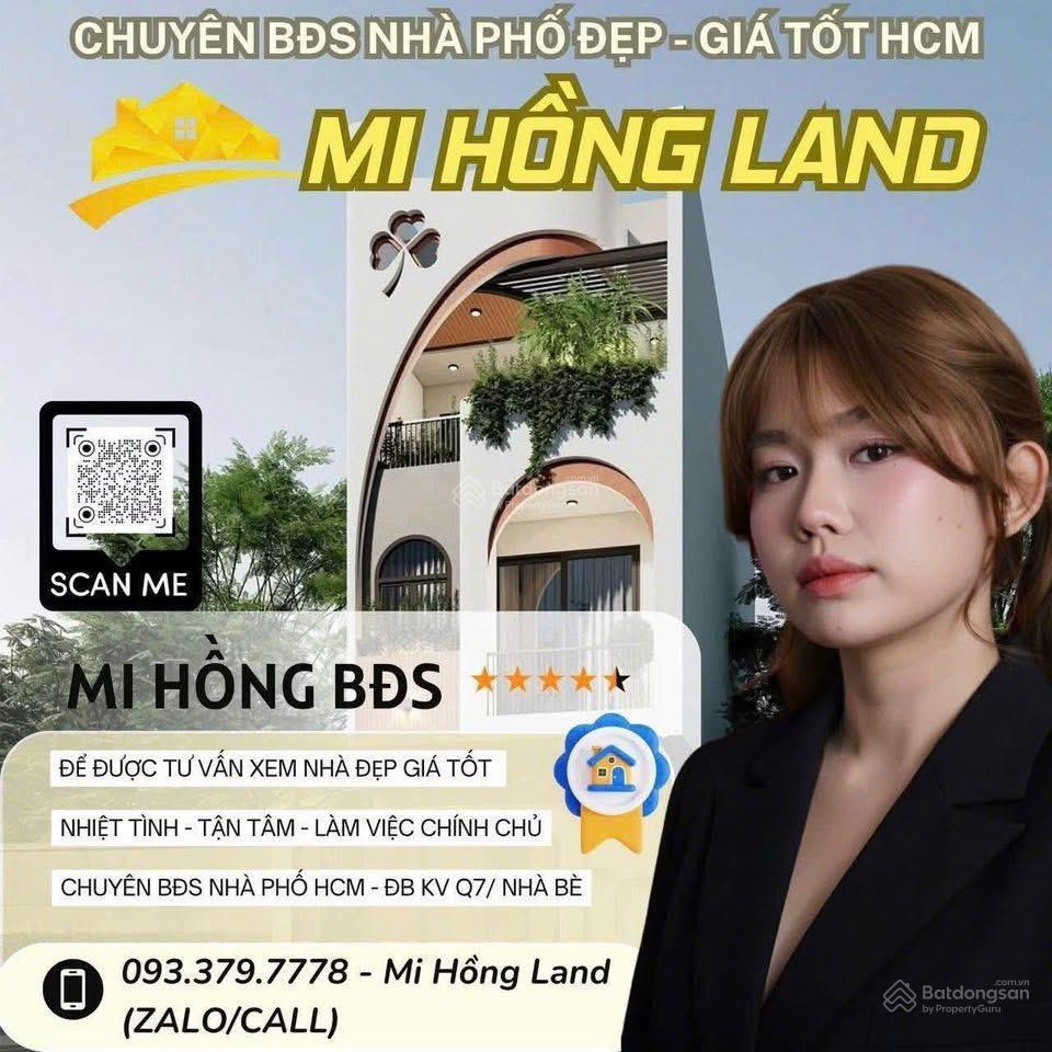 Bán 4 lô đất hẻm xe hơi sát mặt tiền đường, huỳnh tấn phát q7, chỉ từ 7.xx tỷ