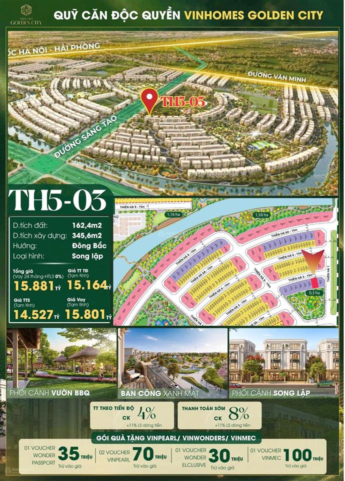Em thảo 0969 162 *** bán độc quyền căn mt125 view công viên,cạnh khu tmdv sầm uất,giá đầu tư cực rẻ