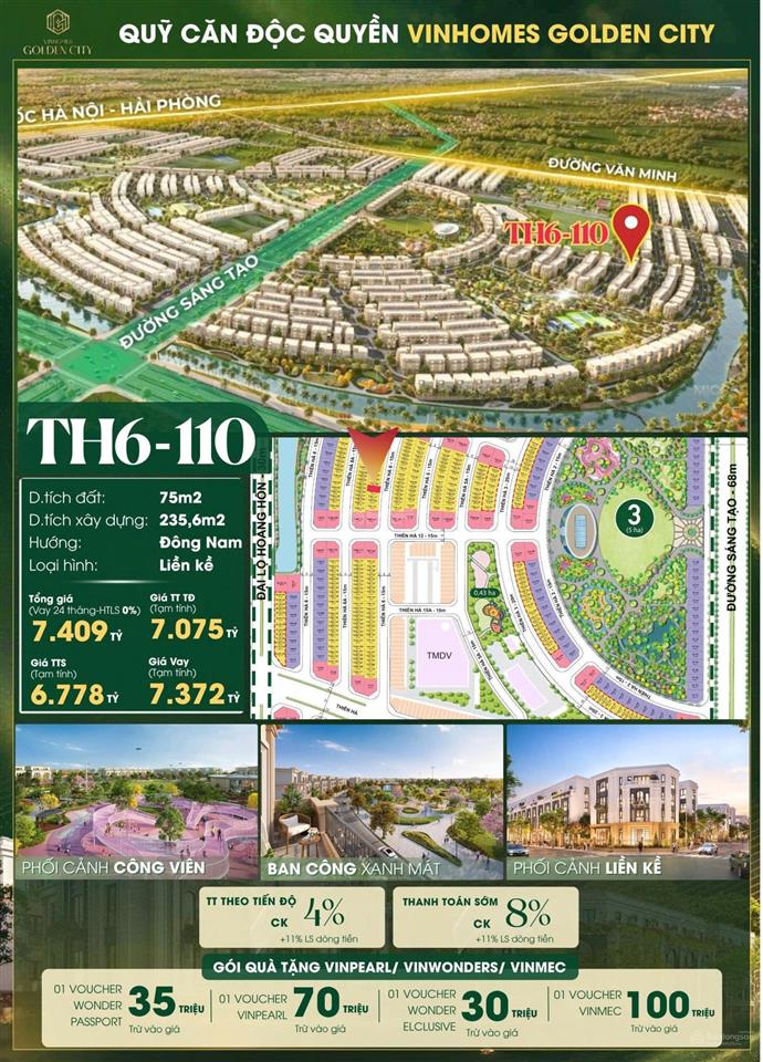 Em thảo 0969 162 *** bán độc quyền căn mt125 view công viên,cạnh khu tmdv sầm uất,giá đầu tư cực rẻ