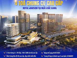 Royal mansion đô thị phồn vinh với lối kiến trúc hiện đại, mang phong cách tây phương