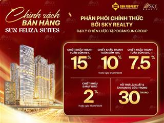 Sun feliza suites cầu giấy chọn ngay căn ưng ý với chính sách ưu đãi cực hấp dẫn