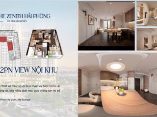 Bán căn hộ chung cư 64m2 tại the zenith hải phòng, giá thỏa thuận, 2pn, 2wc, nội thất cơ bản