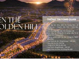Bán lô góc dự án yên thế golden hill, 1,655 tỷ, 117 m2, yên thế, bắc ninh (bắc giang) giá siêu tốt
