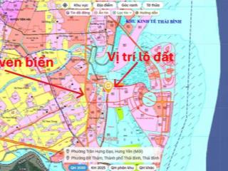 Bán lô đất sát biển trục chính xã kinh doanh  hướng đông nam  rộng 118m2 giá 1,68 tỷ