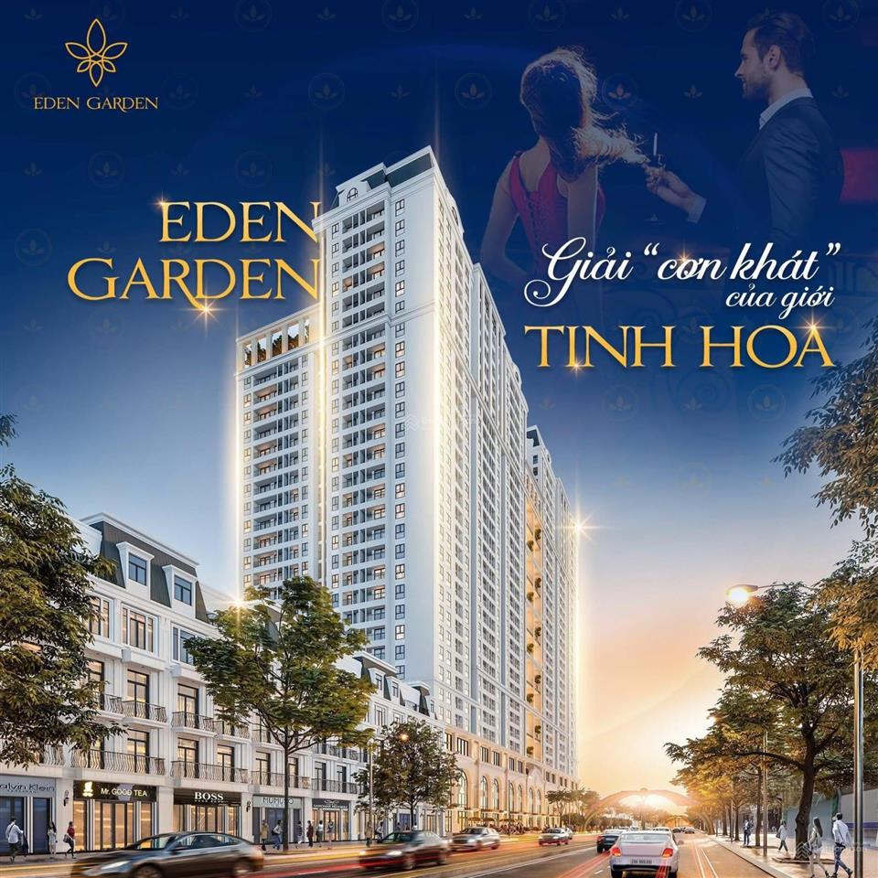 Bán căn hộ chung cư 75.4m2 tại eden garden thái bình, 2,42 tỷ vnd