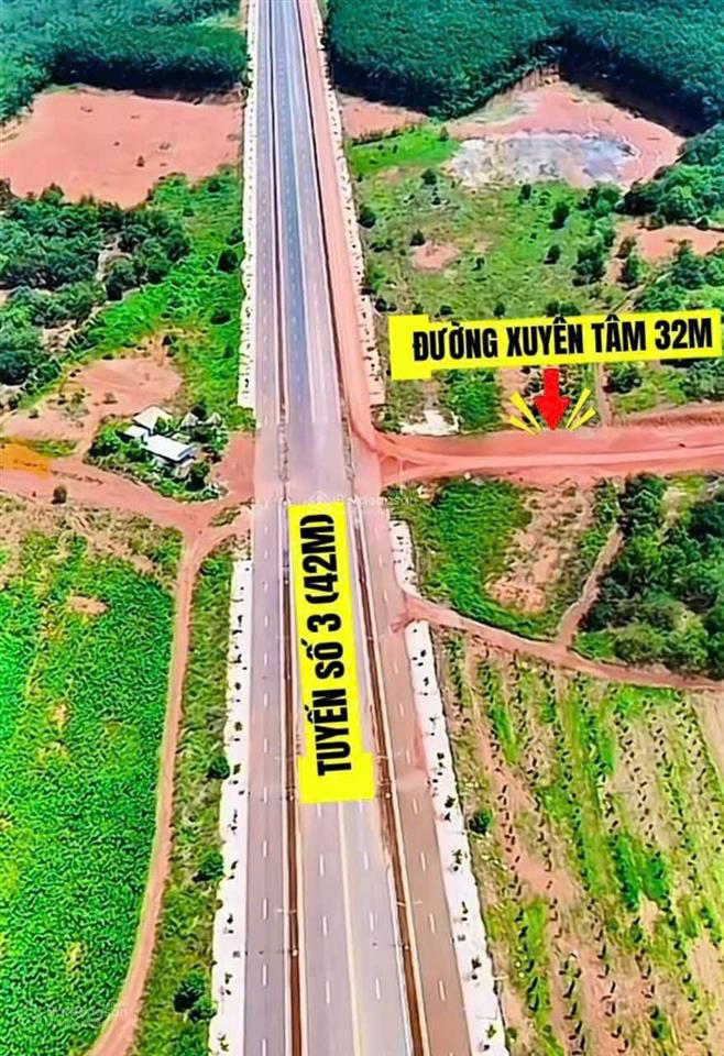 Bán đất mặt tiền xuyên tâm ngã tư tuyến 3, đồng phú vị trí vàng chỉ 495 triệu!