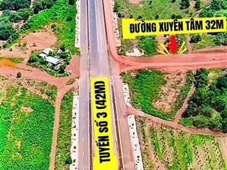 Bán đất mặt tiền xuyên tâm ngã tư tuyến 3, đồng phú vị trí vàng chỉ 495 triệu!