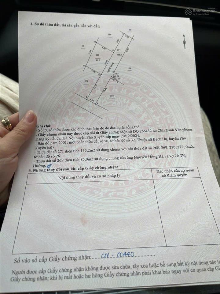 Chính chủ bán đất đẹp tại thôn hạ hòa,xã đại xuyên,phú xuyên 2,6 tỷ, 85 m2, ngõ vào ô tô