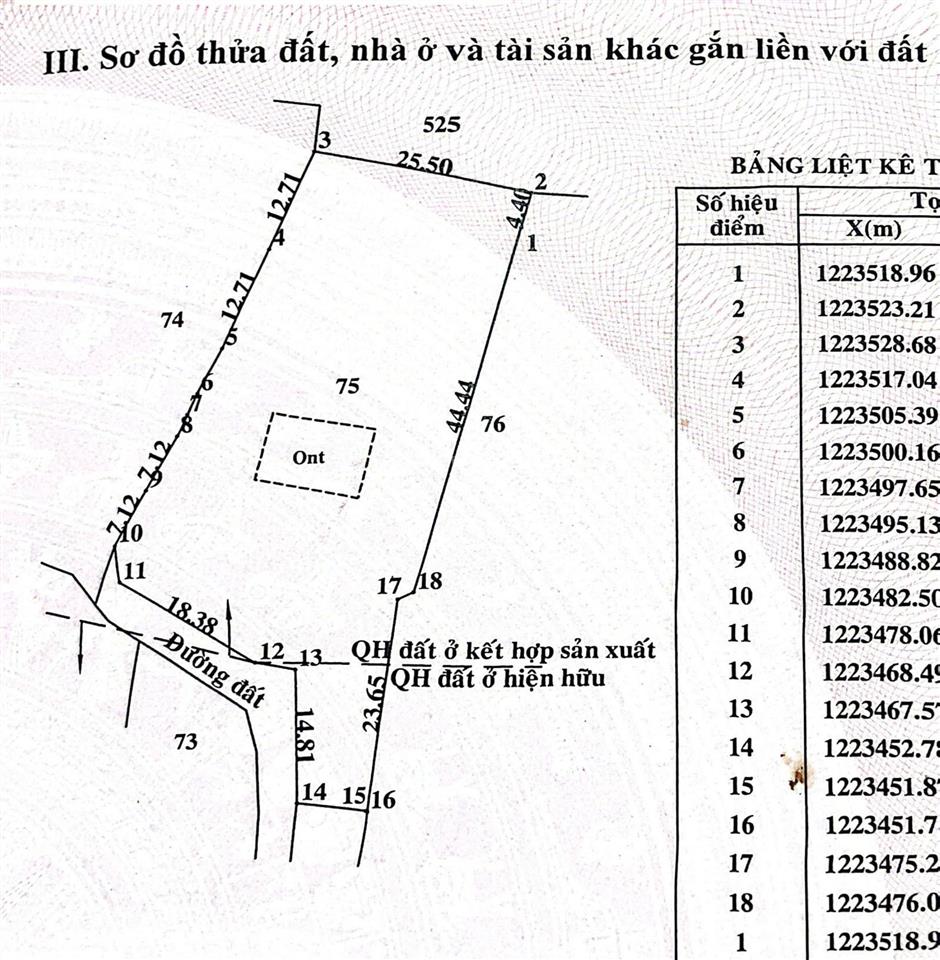 Chính chủ bán gấp lô đất đẹp tại xã trung lập thượng củ chi, giá chỉ 5,3 triệu/m2