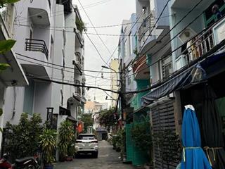 Hẻm xe hơi đậu trong nhà  trung tâm hành chính bình thạnh ngay chợ cây quéo  104m2  4 tầng  11p