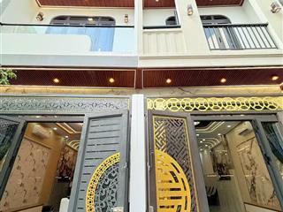 Nhà xây mới 2 căn liền kề  nơ trang long, phan văn trị gần chợ bà chiểu  50m2, 4 tầng btct
