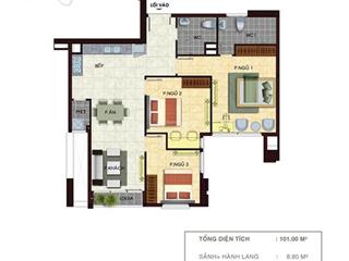 Chính chủ bán gấp căn hộ cao ốc thịnh vượng quận 2, dt 101m2 3pn 2wc, full nội thất