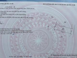 Em bán lô góc víp nhất khu 25ha, vân canh, ngã tư mặt đường 20m và đường 16m, đẹp ko có lô thứ 2