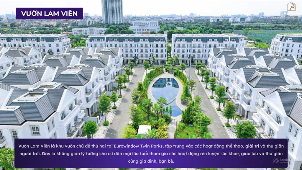 Hàng hiếm căn xẻ khe ban trắng đường 22m, đối diện ga metro số 8 tại eurowindow twin parks gia lâm