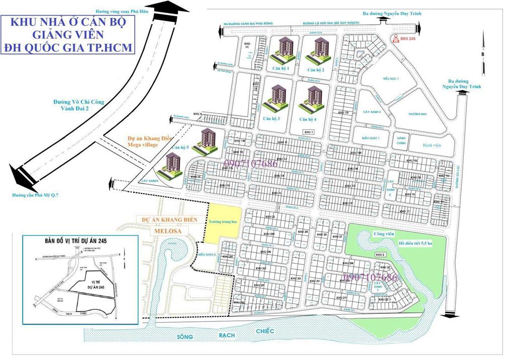 Dự án mới đh quốc gia, gần global city, tiềm năng cho quý khách hàng đầu tư, tại đường võ chí công