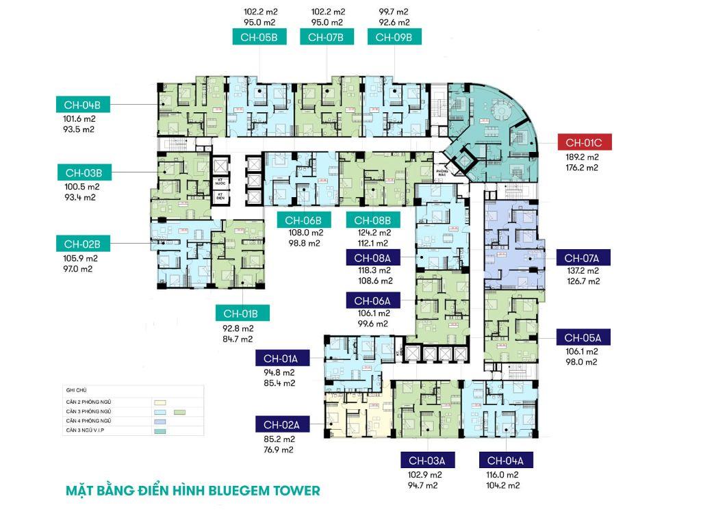 Quỹ CĐT 3PN – 108.6m² – Giá 6.6 tỷ, tầng cao view thoáng, sổ hồng đầy đủ – chỉ còn 1 căn duy nhất!