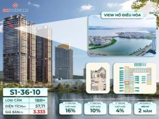 Bán cc skym tại hoàng quốc việt, 2,822 tỷ, 57,71m2, 1pn 1wc giá siêu hời