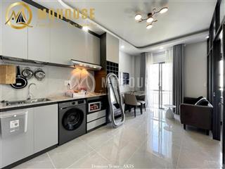 Căn hộ 1pn full nội thất với thiết kế tone trắng siêu xinh